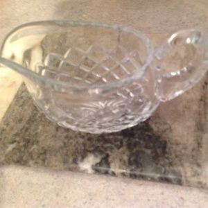 Vintage 24% Crystal gravy/sauce server